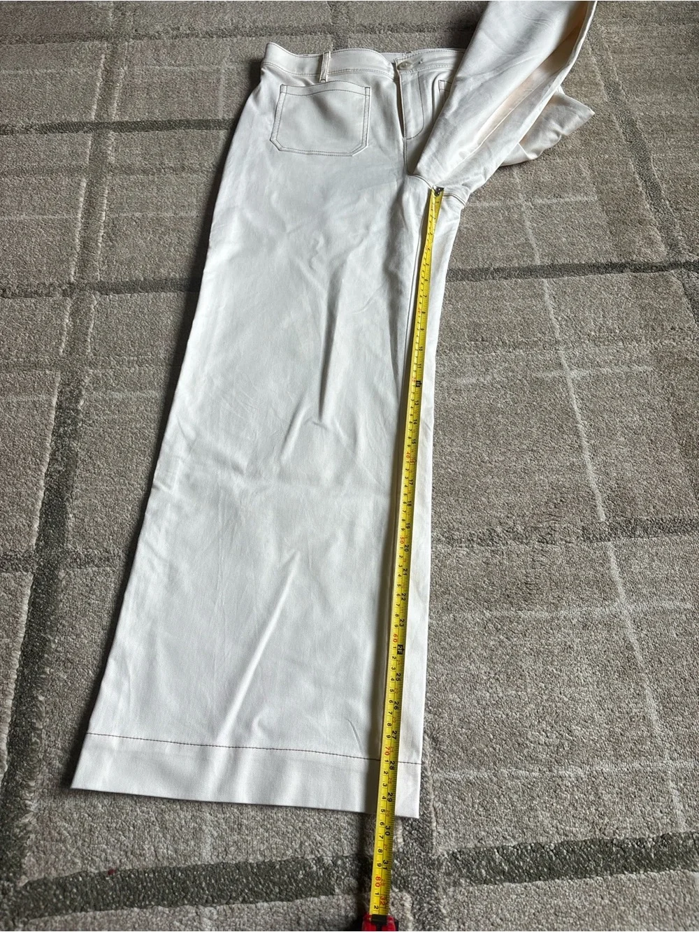 LOFT Palmer Wide Leg Women’s Pants, Size 10, off white cream Like New - Picture 8 of 11
